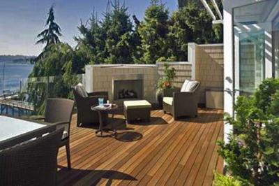 Horseshoe Bay deck after renovation.